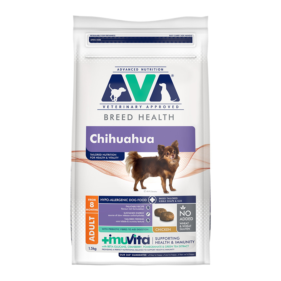 AVA Breed Health Chihuahua Dry Dog Food Chicken dry dog food pack
