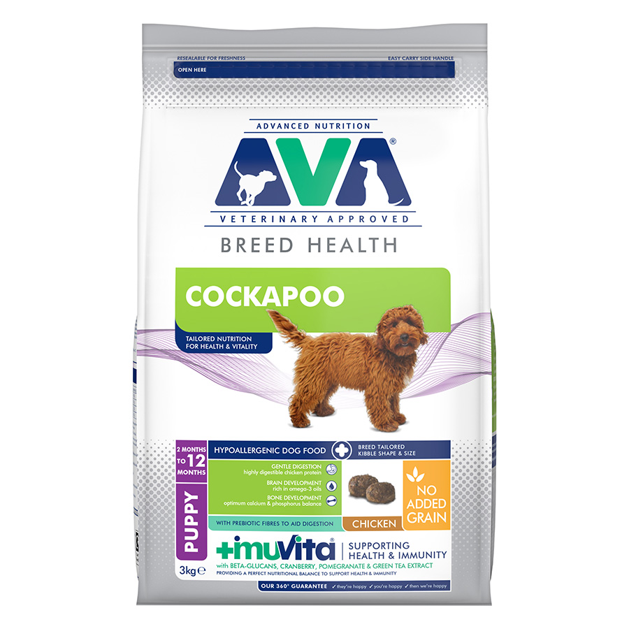 AVA Breed Health Cockapoo Puppy Dry Dog Food dry dog food pack