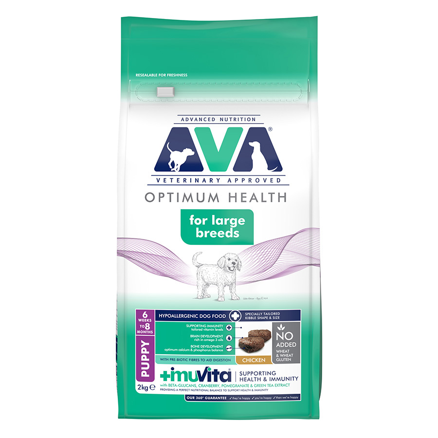AVA Large Breed Puppy Dry Dog Food Chicken dry dog food pack