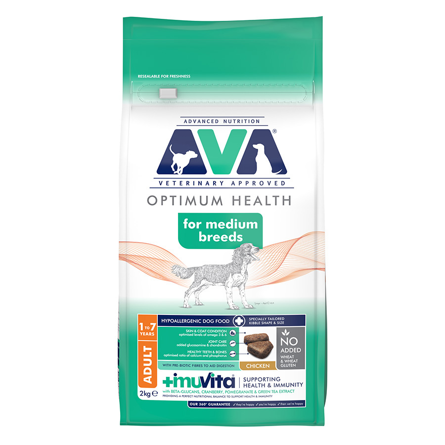 AVA Medium Breed Adult Dry Dog Food Chicken dry dog food pack