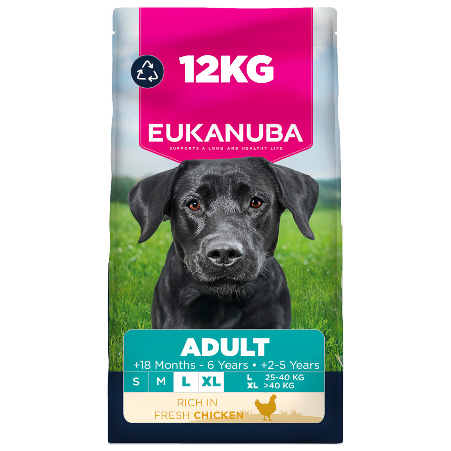 Eukanuba Large Breed Adult Dry Dog Food Chicken dry dog food pack