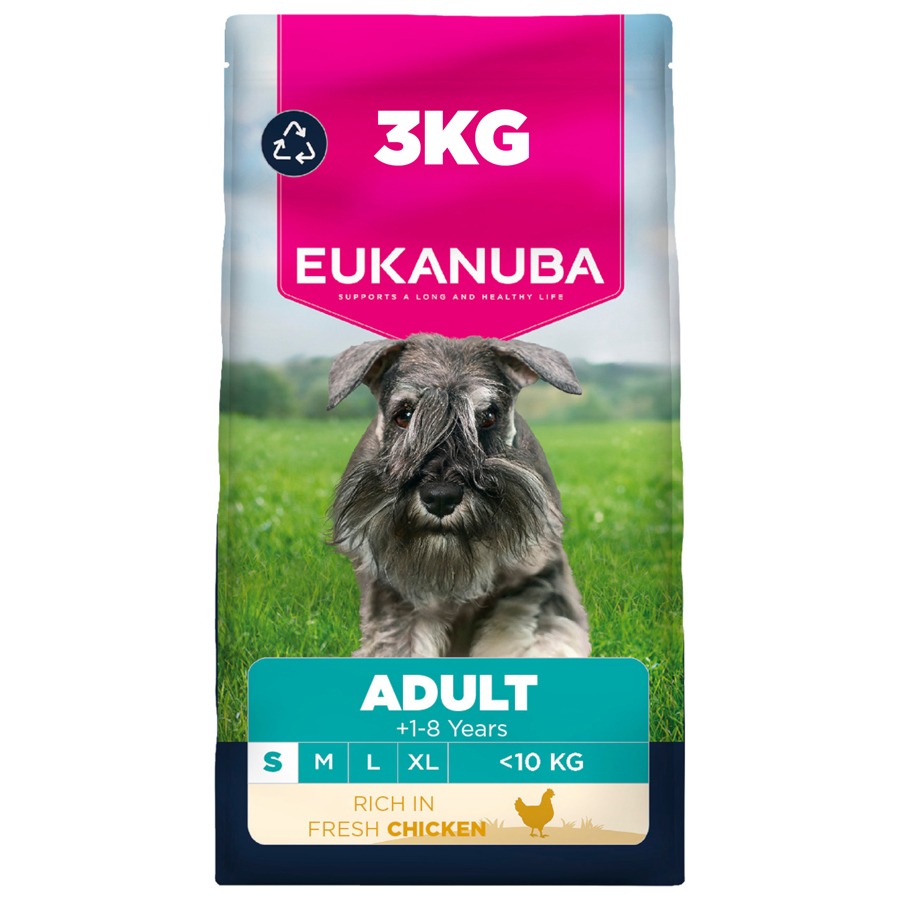 Eukanuba Small Adult Dry Dog Food Chicken dry dog food pack