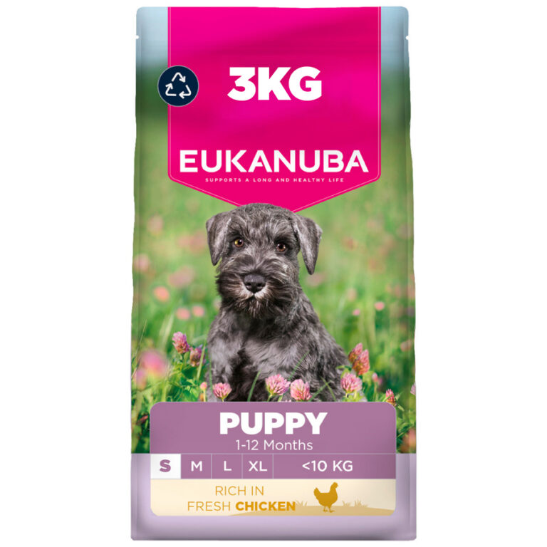 Eukanuba Small Puppy Dry Dog Food Chicken dry dog food pack