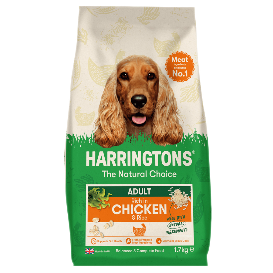 Harringtons Complete Natural Adult Dry Dog Food Chicken & Rice dry dog food pack