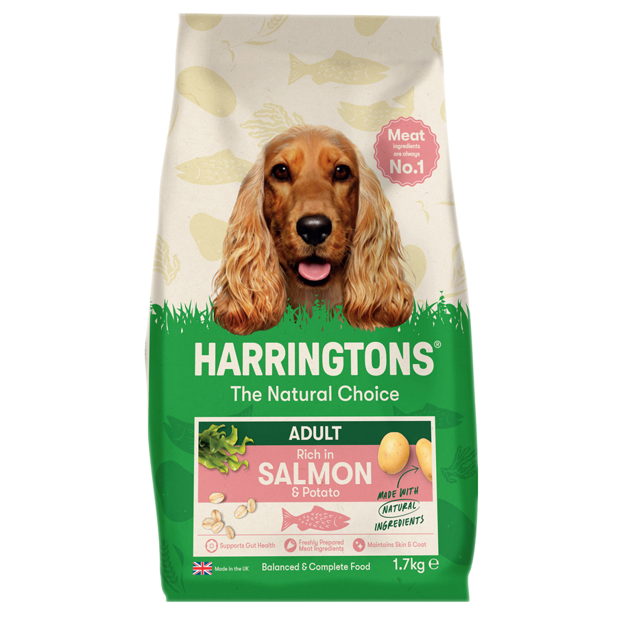 Harringtons Complete Natural Adult Dry Dog Food Salmon & Potato dry dog food pack