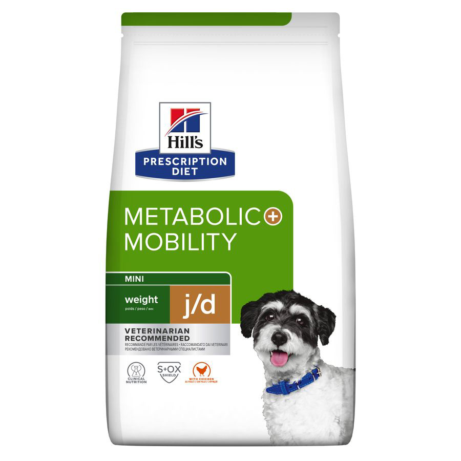 Hill’s Prescription Diet Metabolic + Mobility Weight Management Dry Dog Food dry dog food pack