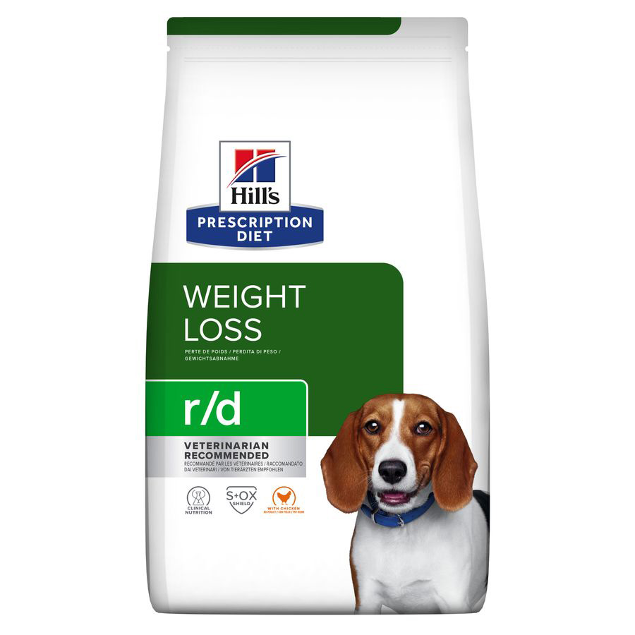 Hill’s Prescription Diet r/d Weight Reduction Adult Dry Dog Food Chicken dry dog food pack