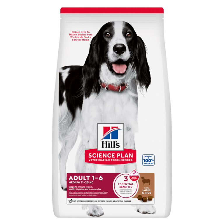 Hill’s Science Plan Mature Adult Medium Breed Dry Dog Food with Lamb & Rice dry dog food pack