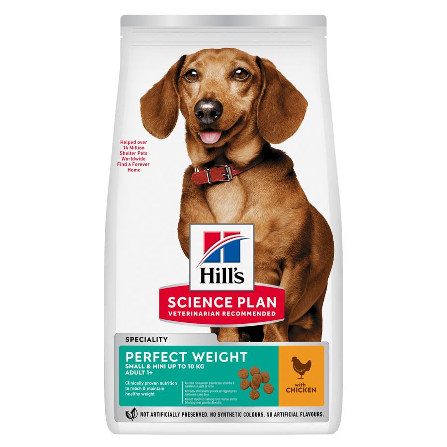 Hill’s Science Plan Perfect Weight Small & Mini Breed Adult Dry Dog Food dry dog food pack