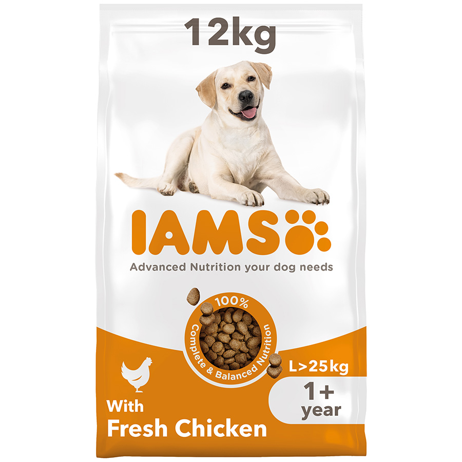 Iams Large Breed Adult Dry Dog Food Chicken dry dog food pack