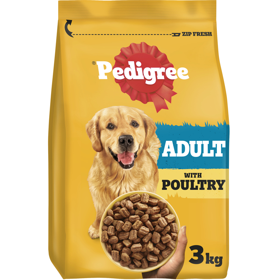Pedigree Complete Adult Dry Dog Food Poultry & Veg dry dog food pack