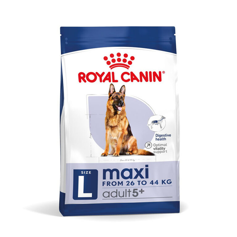 Royal Canin Maxi Dry Adult 5+ Dog Food dry dog food pack