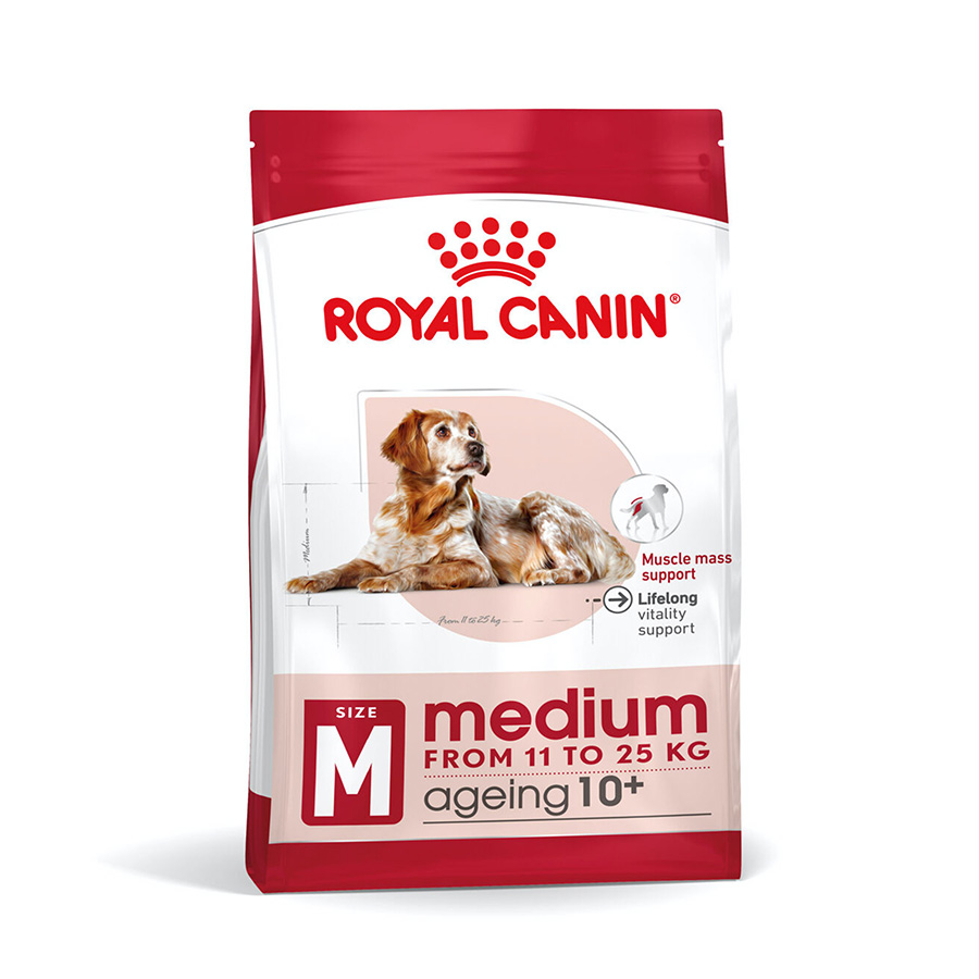 Royal Canin Medium Ageing 10+ Dry Senior Dog Food dry dog food pack