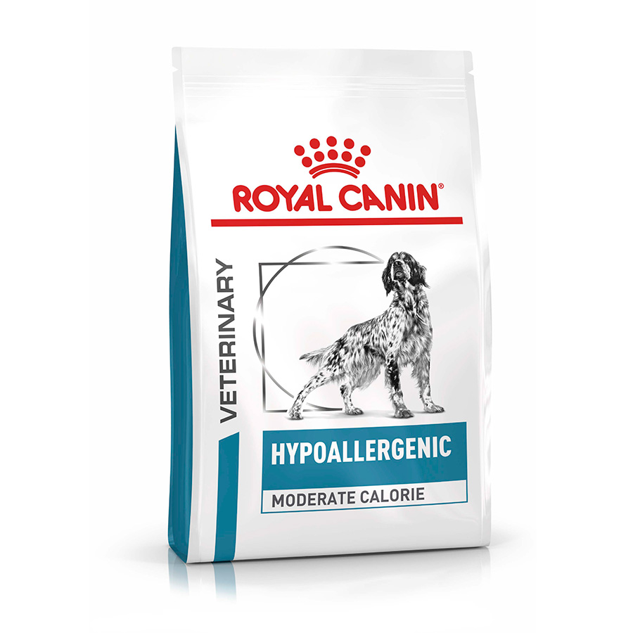 Royal Canin Veterinary Hypoallergenic Moderate Calorie Dry Dog Food dry dog food pack
