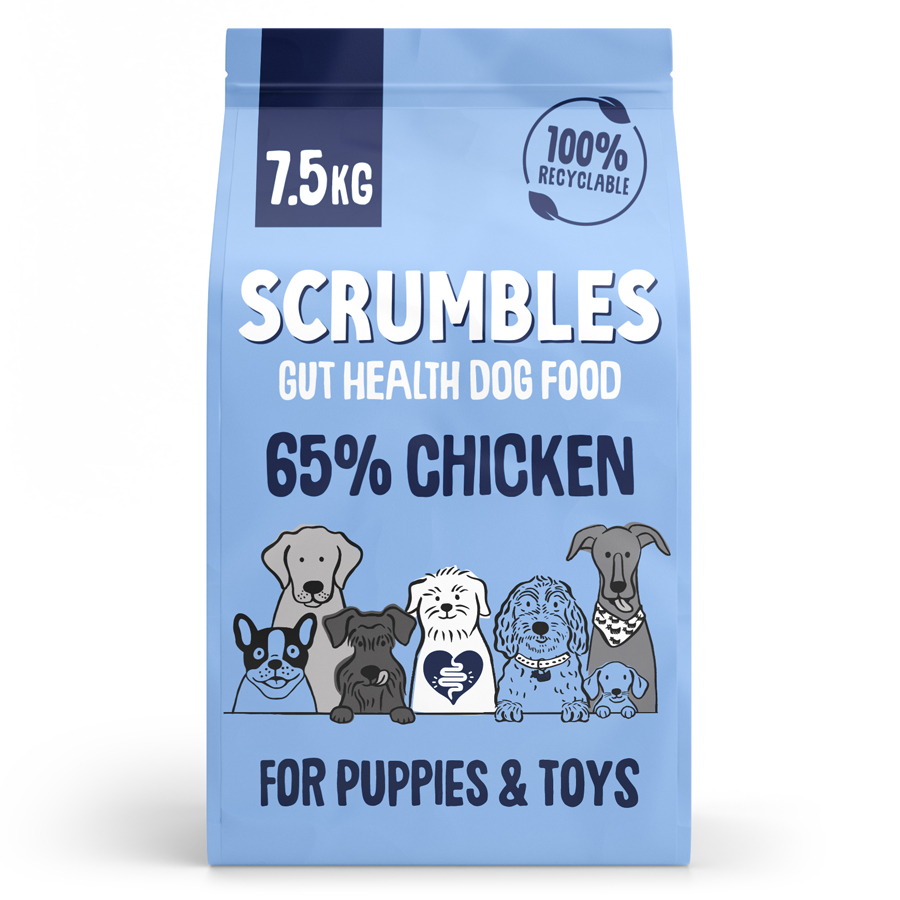 Scrumbles Complete Puppy Dry Dog Food Chicken dry dog food pack