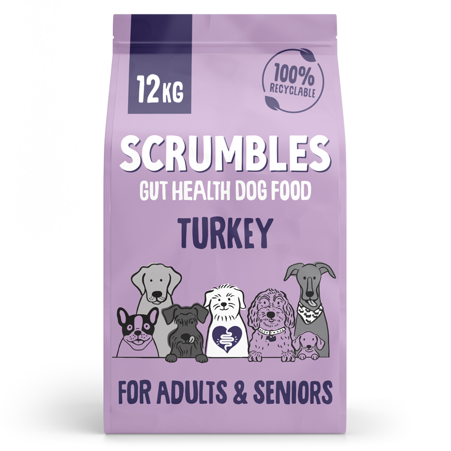 Scrumbles Turkey Adult & Senior Dry Dog Food dry dog food pack