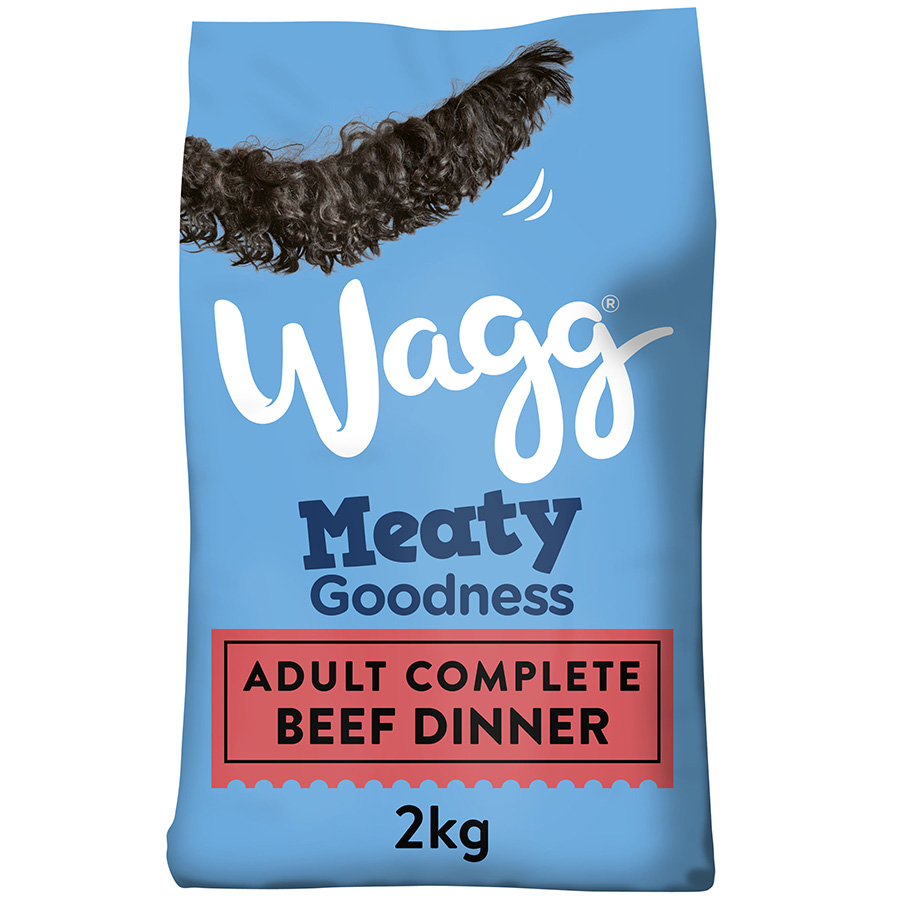 Wagg Meaty Goodness Complete Adult Dry Dog Food Beef dry dog food pack
