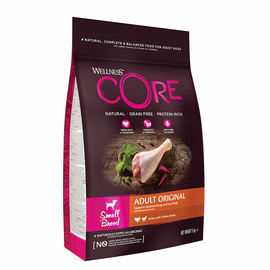 Wellness Core Complete Small Breed Adult Dry Dog Food Turkey with Chicken dry dog food pack