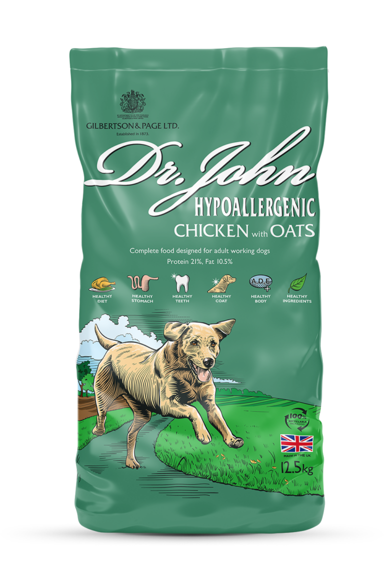 Dr John Hypoallergenic Chicken with Oats pack